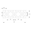 Profile 40x120 per meter +/- 5 mm, I-Type, slot 8