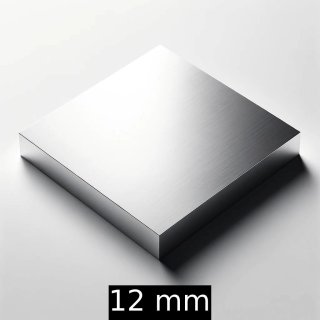Aluminium Platte AlMg4,5Mn feinst gefräst 12 mm, Länge und Breite wählbar, Alu, je Stk.