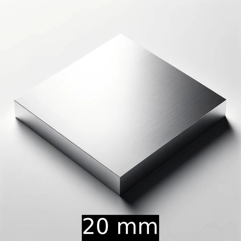 Plaque En Aluminium AlMg4.5Mn (5083) 15mm D'épaisseur - Découpe Sur Mesure - 100x150mm - Brut Naturel - Pour Usinage, Modélisme - 6