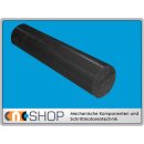 PVC round bar black 25 mm, 100 mm ± 5mm