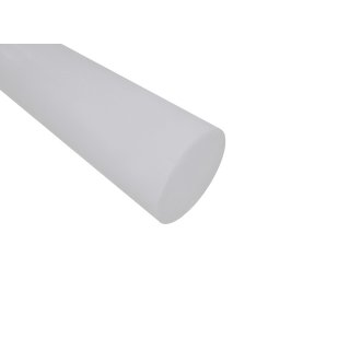 Polyamide round bar DM 6 mm, PA6 round, white, 100 mm ± 5mm