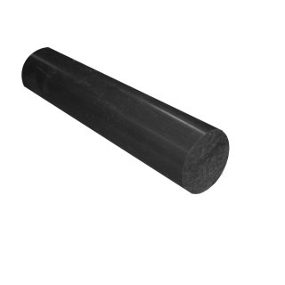 Polyacetal round bar DM 20 mm POM black, 100 mm ± 5mm