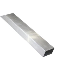 Aluminium rectangular tube  40 x 20 x 1,5 mm, Length: 500mm ± 5mm