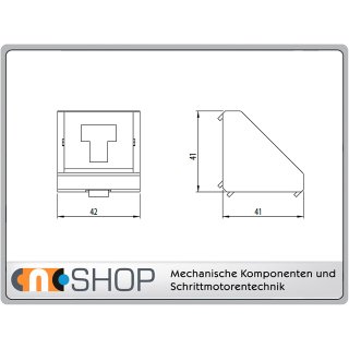 Corner angle profile 5 20 l-type with fastening