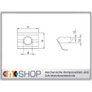 Nutenstein P10 M4 einschwenkbar mit Federblech + Steg,