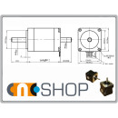 Schrittmotor SY35STH36-1004B-03 – NEMA 14 1,0A 36mm