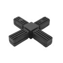 Connector, cross shaped for aluminium tube 20x20x1,5mm,...