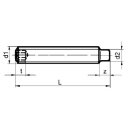 Madenschraube Gewindestift DIN915 M 8x10 Zapfen 10x