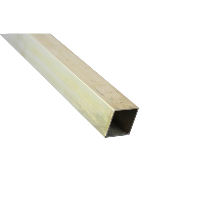 Brass square tube 25 x 25 x 2,0 mm, 59,45