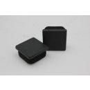 Lamella plug, square 10/10 x 1-2 PE, black
