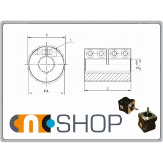 Rigid coupling, steel 12 mm