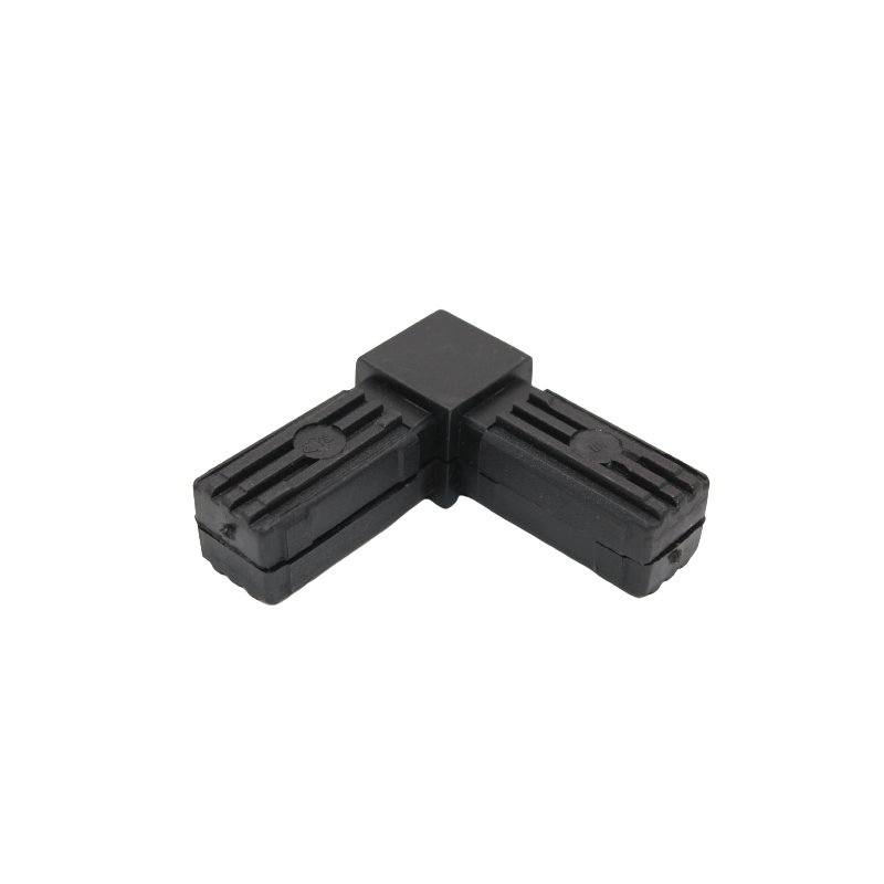 Connector, right angle shaped for aluminium tube 25 x 25 x 1,5mm, PA