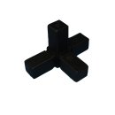 Connector, T-shape with outlet for aluminium tube 20 x 20...