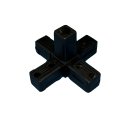 Connector, 6 Way for aluminium tube 20 x 20 x 1,5mm, PA...