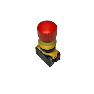Emergency-stop Button, built -Ø 22,3 mm with Contactor