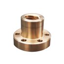 Trapezoidal nut 10x02 right hand, ready-to-install flanged nut RG7