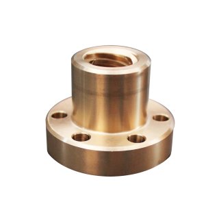 Trapezoidal nut 14x03 right hand, ready-to-install flanged nut RG7